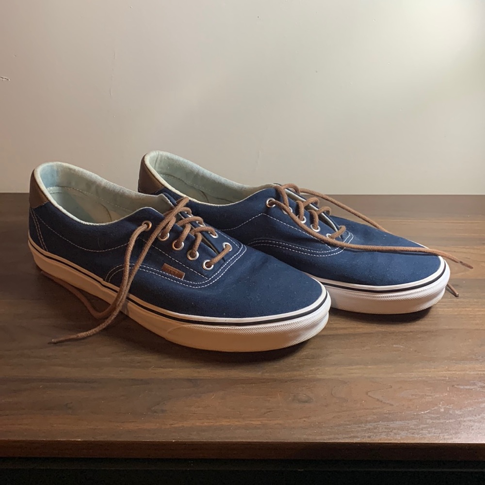 Low cut Navy Vans size 13